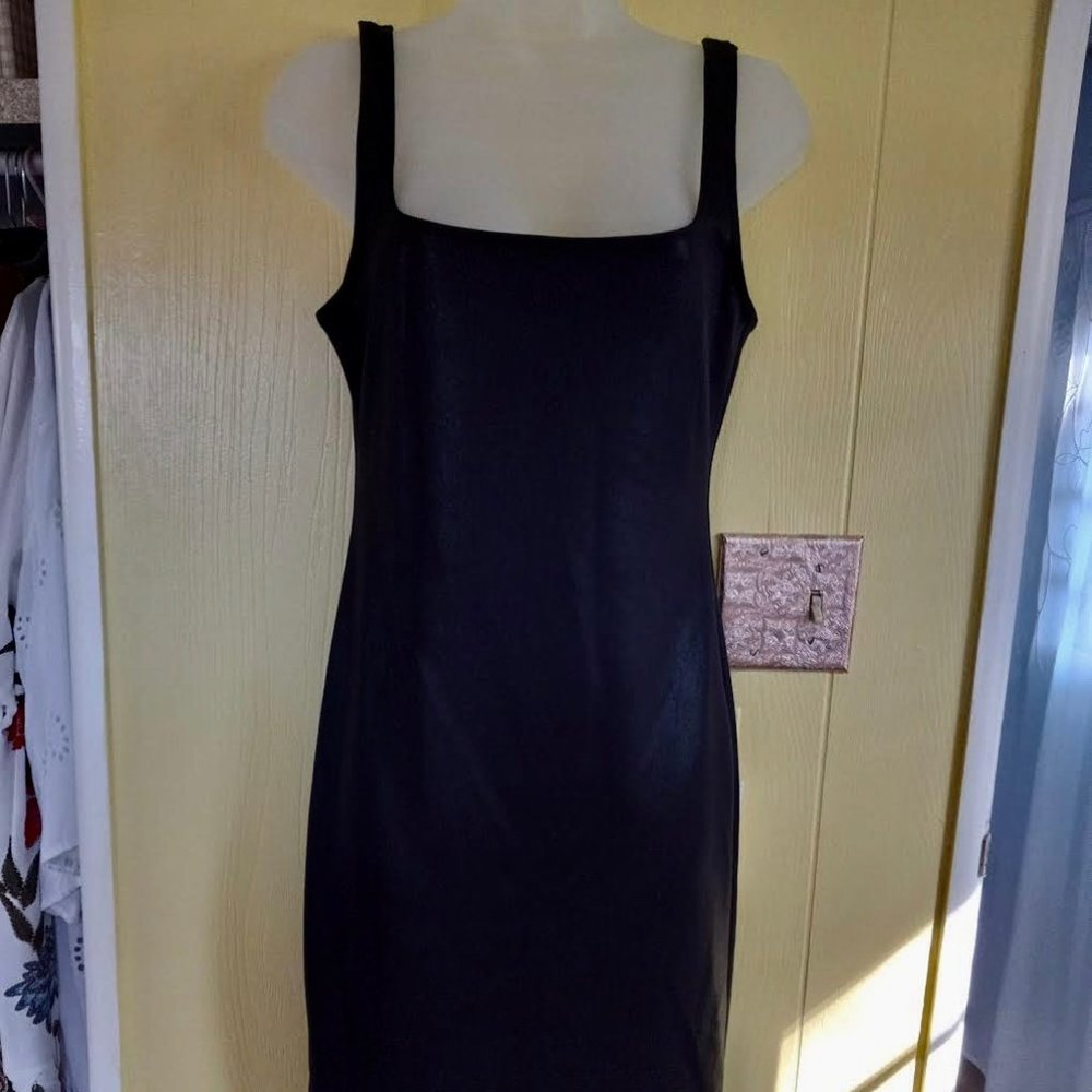 American Apparel Classic Black Fitted Dress